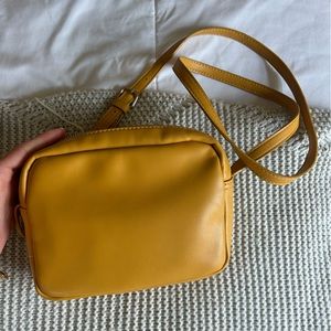 Yellow crossbody purse